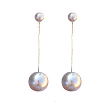 Gray Swinging Pearl Drops